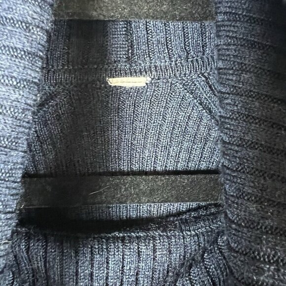 Lululemon Sweat And Savasana Sweater Navy Blue Size 4 Women’s Merino Wool Pocket - Picture 6 of 8